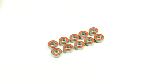 SWORKz Ball Bearing 8x16x5 RED RUbber (10) SKU: SW116006R